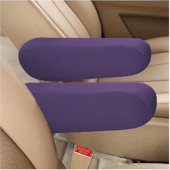 Kewucn 2 PCS Car Front Seat Armrest Covers, Elastic Fabric Auto Seat Armrest Protectors, Universal Seat Arm Rest Cover Replacement, Vehicle Interior