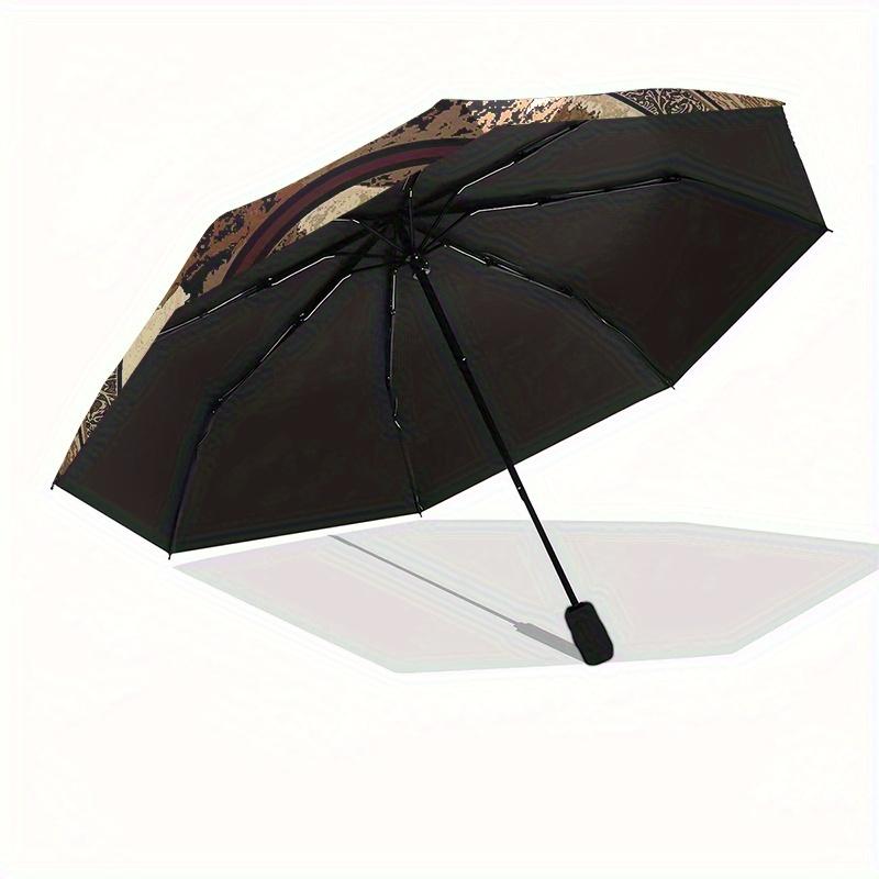 Star, Badge themed Eight rib Automatic Folding Umbrella Is Suitable for Both Men and Women, Making It A Perfect Christmas and Valentine's Da