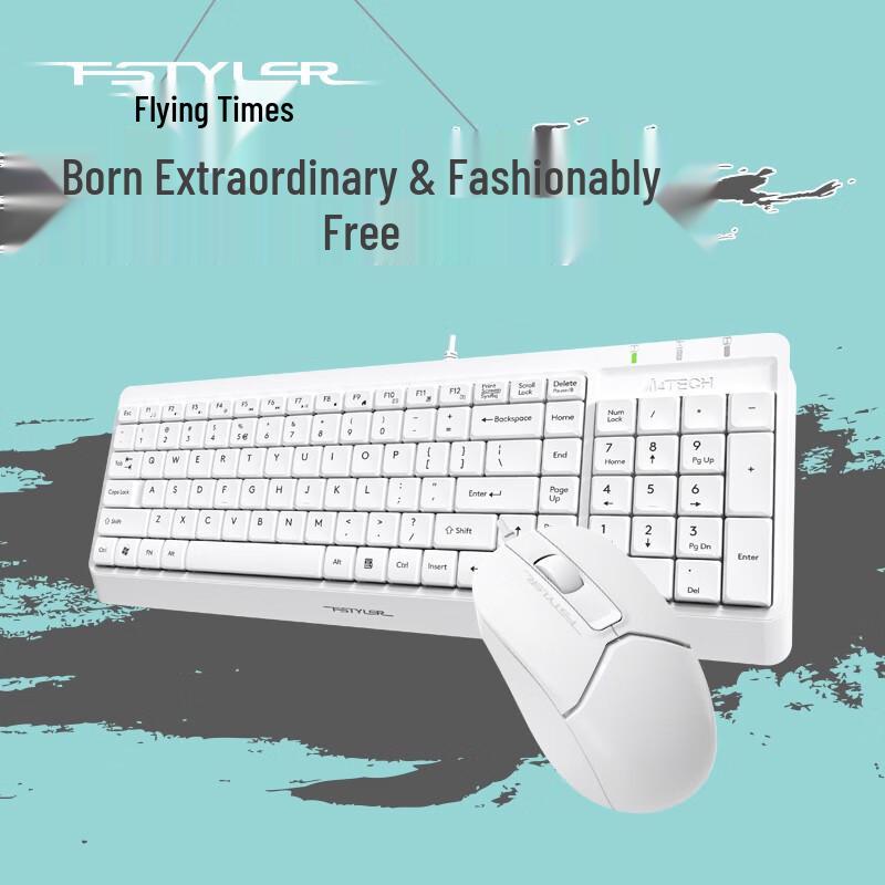 A4Tech Kabelgebundenes Office-Tastatur- und Maus-Set