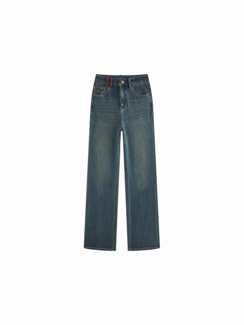 

3671 Women s High-Waist Slimming Straight-Leg Jeans, Four-Way Stretch, Autumn, Tall Fit, Leg-Lengthening. L
