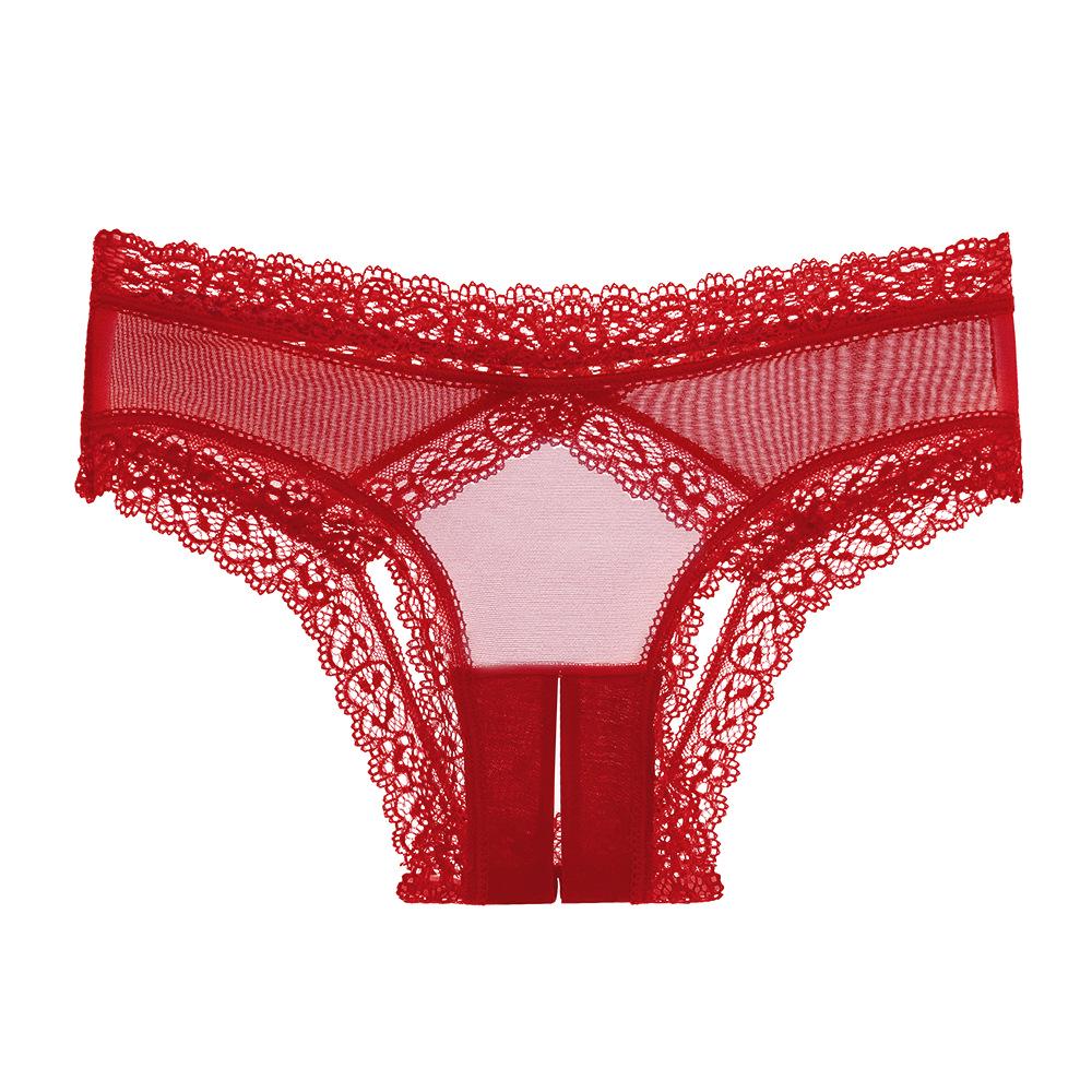 Sensual Cutout Plus Size Crotchless Panties - See-Through and Flirty