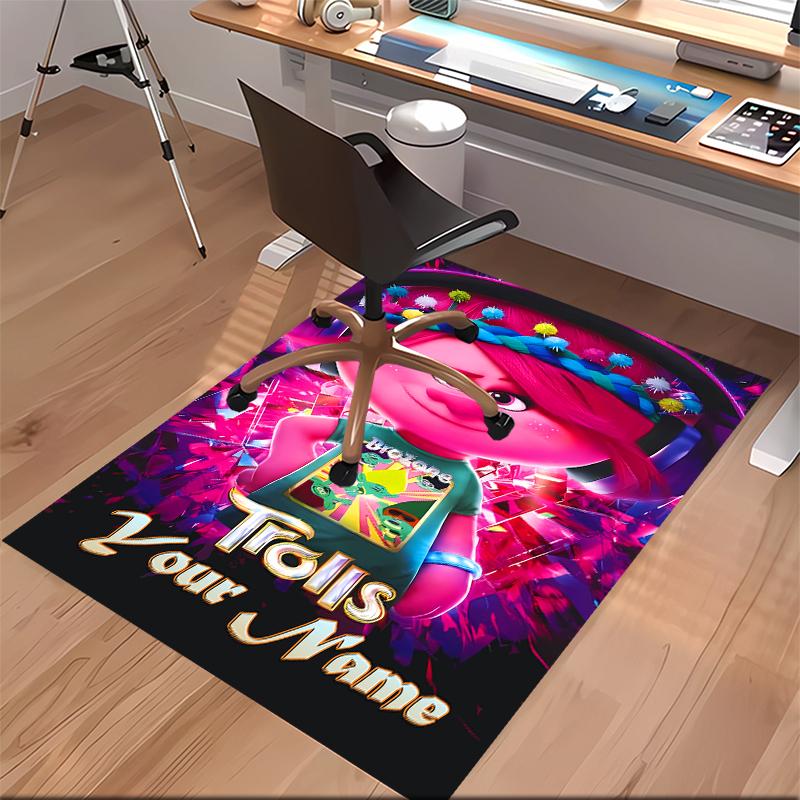 Custom personalization Trolls Print Area Rug - Soft, Washable Non-Slip Indoor Mat,Living Room,Home&Office Decorative Rug