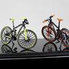 1:10 Mini Modelli di Mountain Bike in Lega Metallo Pressofuso Biciclette da Dita da Corsa Piegabili Ornamenti da Ciclismo Collezione Giocattoli per Bambini Adulti