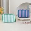 Large Capacity Portable Cosmetic Bag Large Striped Makeup Bag Portable Pouch  Girls