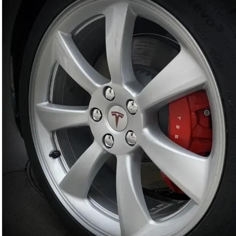 4pcs 56mm for Tesla Car Center Hub Caps Wheel Covers Model 3 Y S X Roadster P75D P85D P90D P100D Badge Exterior Accessorie