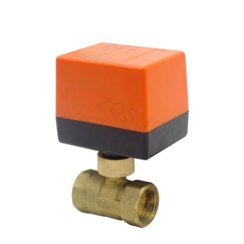 Zweiwege Messing Elektromagnetisches Solar-HVAC-Ventil: Temperaturregelung, Normalerweise offen/geschlossen, Zwei-/Draht-Kugelhahn.