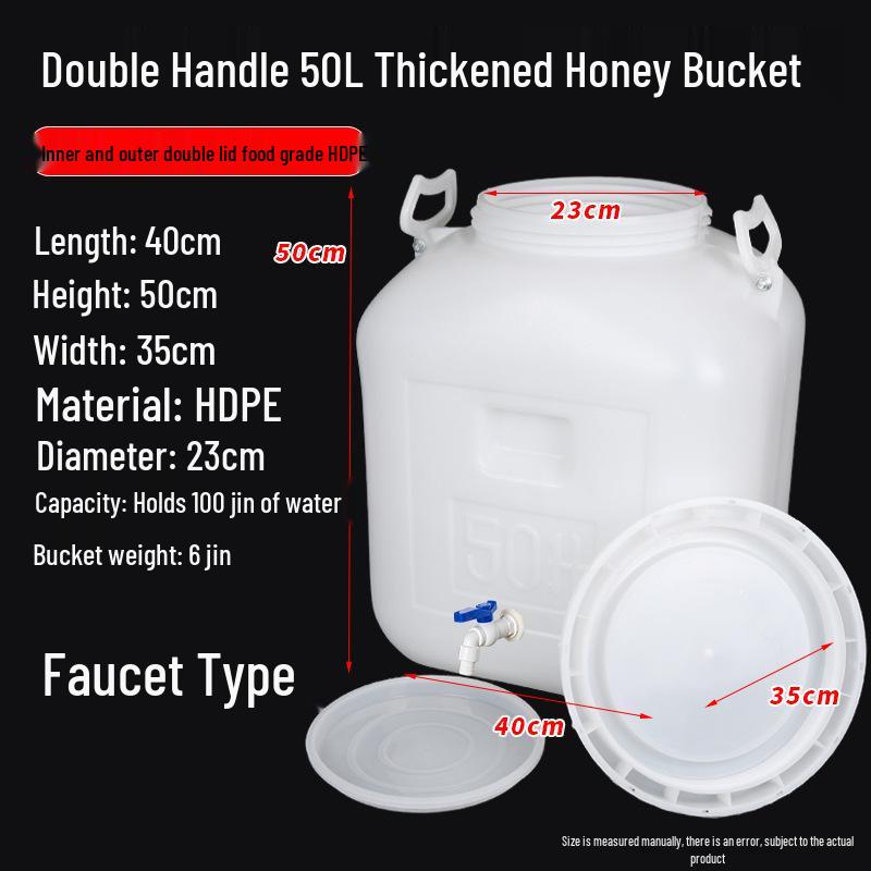 Extrem großer Gärbehälter aus lebensmittelechtem Kunststoff mit Deckel für Enzymbrauerei & Tierfutteraufbewahrung