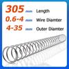 304 Stainless Steel Y‑Shape Compression Spring | 305mm Length, Wire 0.6–4mm, OD 4–35mm