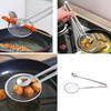 1PCS  2-in-1 Kitchen Multi-functional Stainless Steel Clamp Strainer Filter Spoon With Clip Food Kitchen Oil-Frying Salad BBQ Filter