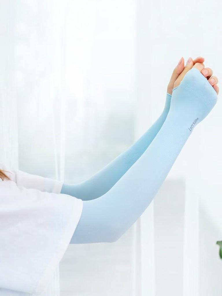 Unisex Anti-UV Cooling Arm Sleeves for Summer Cycling & Driving - Breathable Ice Silk