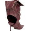 New Women's Luxury Pointed Stile Tto Heels Short Boots Back Air Side Zipper Fashion Party Women's Ankle Boots Western Boots