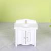 1Pcs Doll House Miniature Bathroom Sink Cabinet Prop Realistic 1/12 Scale Dollhouse Simulation Wash Basin Toy Diy Accessories
