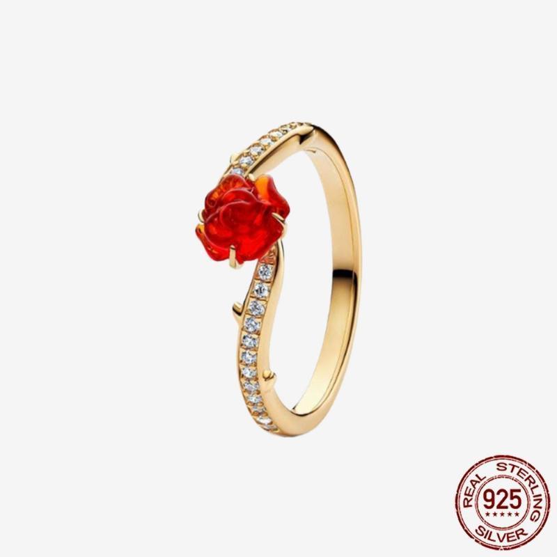 925 Sterling Silver Open Ring Style  Paved Heart Butterfly Flower Colorful Gemstone Ring For Women Daily Wear Jewelry Gift 2026