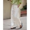 Women's Pleated Straight-Leg Casual Pants