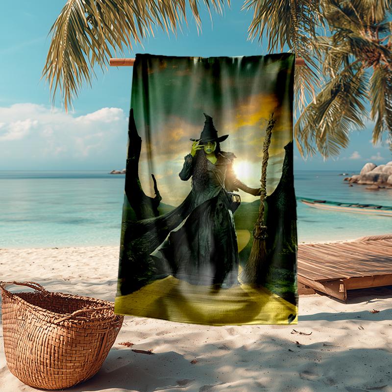 Ultra-Soft Beach Towel with Wicked Theme,Ideal for Pool - Camping, Diving - Perfect Travel Essential, Vibrant Beach Towel.