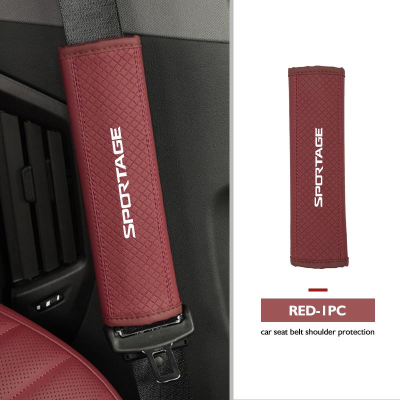 ASP1  Car Seat Belt Cushion Safety Belt Shoulder Protector Pad For KIA Sportage Rio Ceed Niro Soul Stonic Proceed Sorento