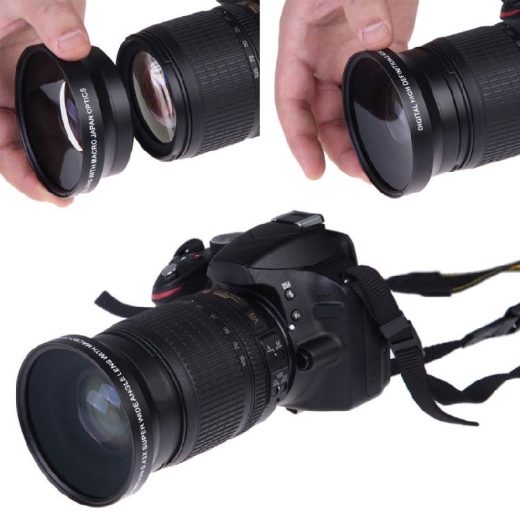 Wide Angle Lens with Macro 0.43x 67mm for Insects for Butterfly Flowers Shooting