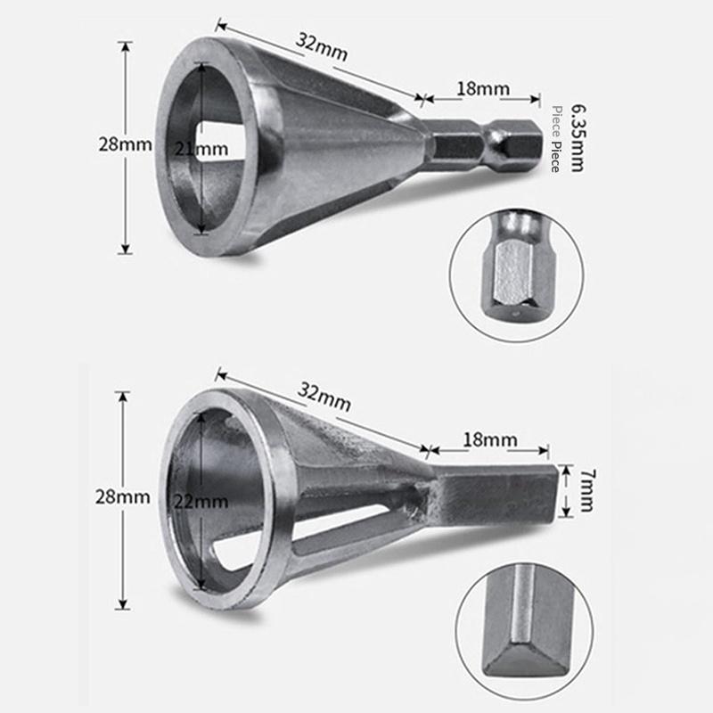 Deburring Trimming Scraper 1Pcs Angle Lap Attachment for Electric Drill Household Metal Corner Cleaner