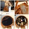 Leather Carving Small Bag Retro Atmosphere Dumpling Leather Women'S Bag Exquisite Shoulder Crossbody Handbag Women