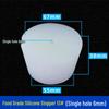 Hole-Punched Food Grade Silicone Stopper for Test Tubes, Bottles, and Water Pipes.