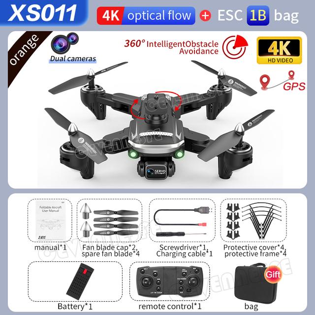 XS011 GPS Drone 4k Profesional HD Camera with Obstacle Avoidance Brushless Foldable Quadcopter Remote Helicopter Toys