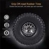 4PCS 1.9in Crawler RC Rubber Tires with Metal Rim for 1/10 RC Rock Crawler Traxxas Trx-4 Trx-6