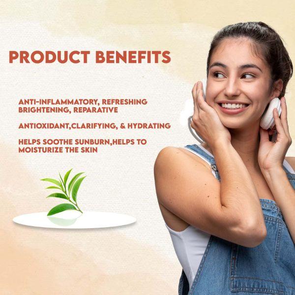 Jovees Herbal Green Tea Skin Toner 100ml For Oily Acne Prone Skin Cleansing Hydrating Pore Tightening Alcohol Free Daily Skin Balance