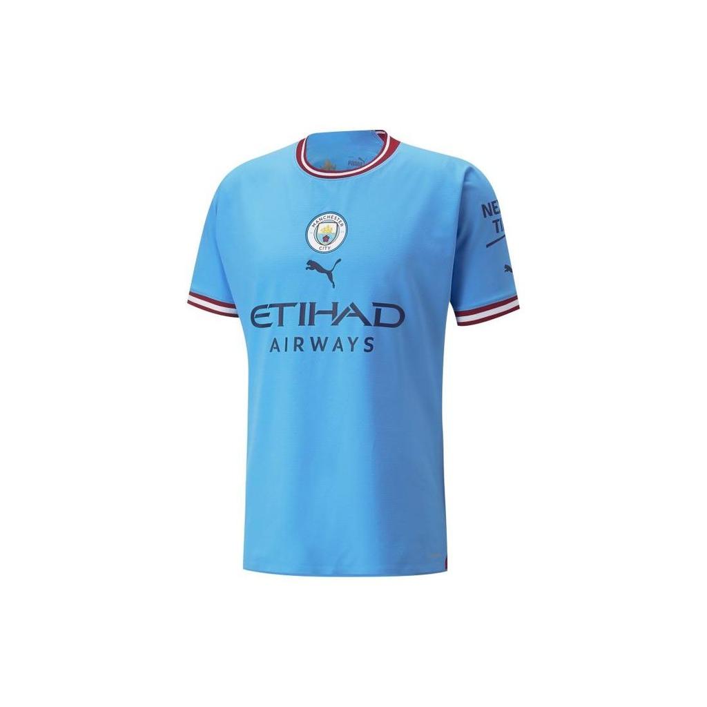 PUMA Manchester City Year of the Rabbit Collection Logo Print Short Sleeve T-Shirt Men Tops Blue 765709-01