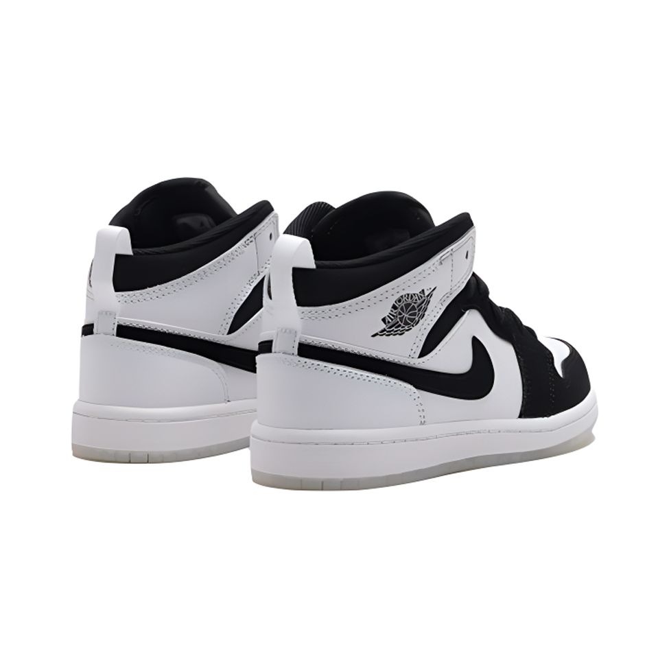 Air Jordan 1 Mid SE PS Diamond Kinder-Sneaker Weiß Mehrfarbig Schwarz DN4323-100