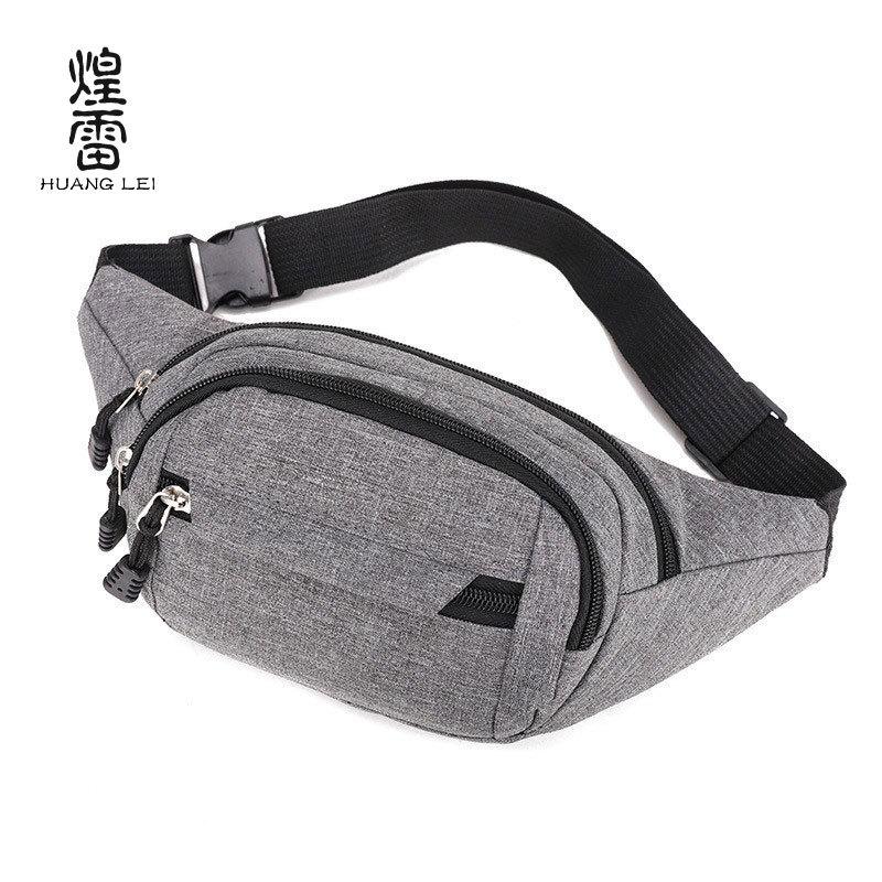 New Fanny Pack, Men's and Women's Oblique Span Chest Bag, Multi-layer Wear-resistant Outdoor Sports Running Fitness Multi-functional Mobile Phone Bag