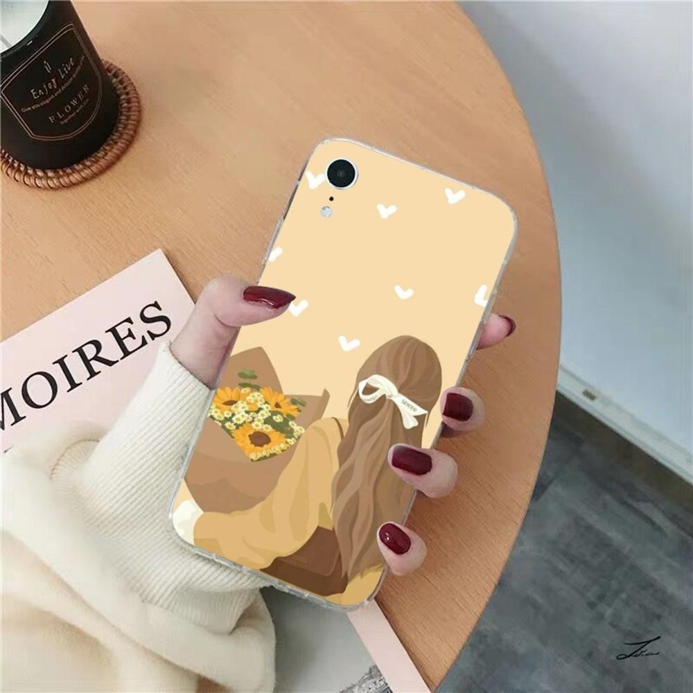 

Чехол для телефона Sunflower для iPhone 15 8 7 6 6S Plus X SE 2020 XR XS 14 11 12 13 Mini Pro Max Мобильный чехол iPhone 13