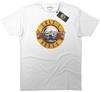 Guns N Roses  T Shirt Classic Logo White Official New