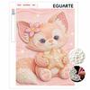 5D DIY Pearl Painting Kit, Cute Fox Holding Star Home Bedroom Wall Decor Crafts Handmade Gift