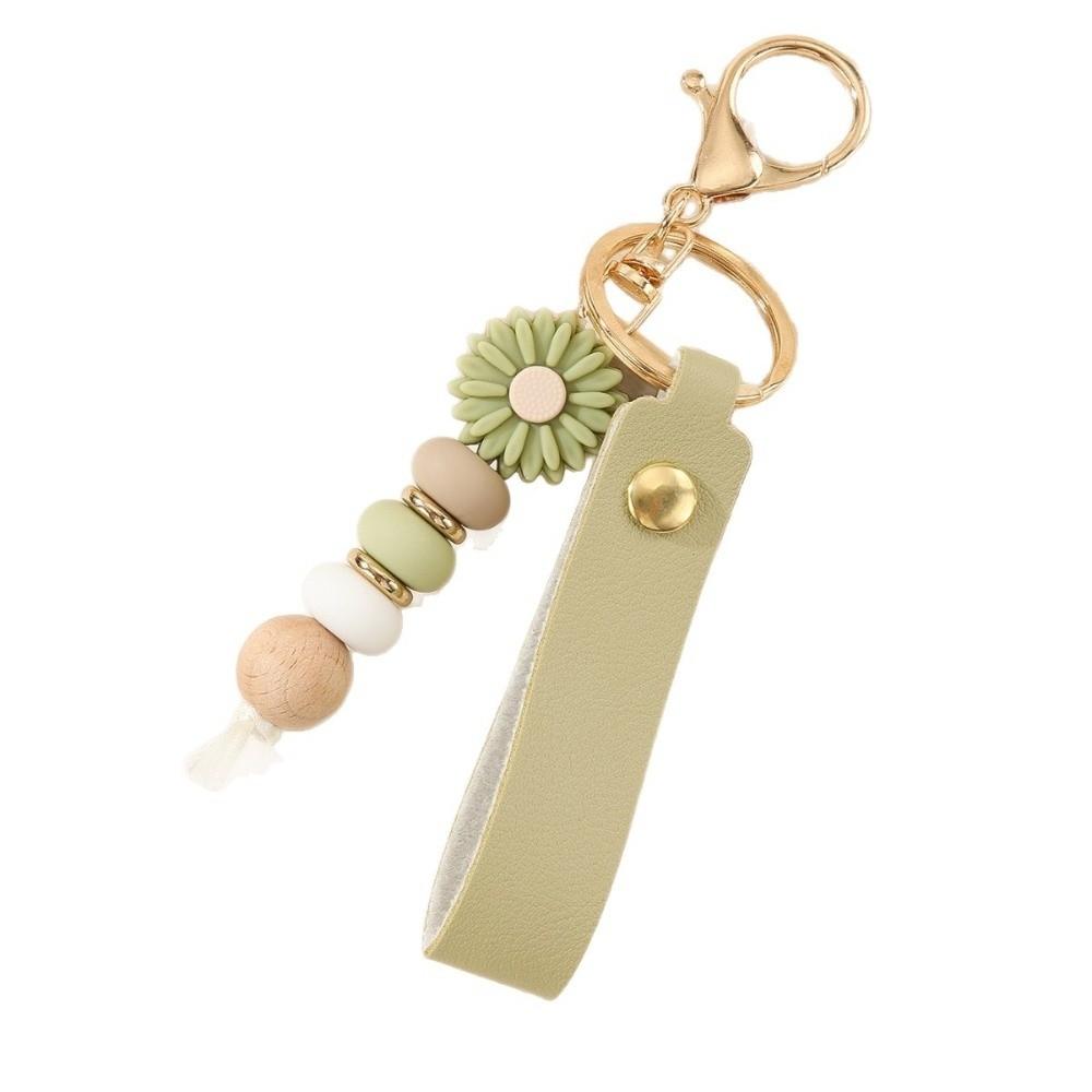 Colored Daisy Pendant Keychain Silicone Mobile Phone Lanyard New Bag Pendant Gifts