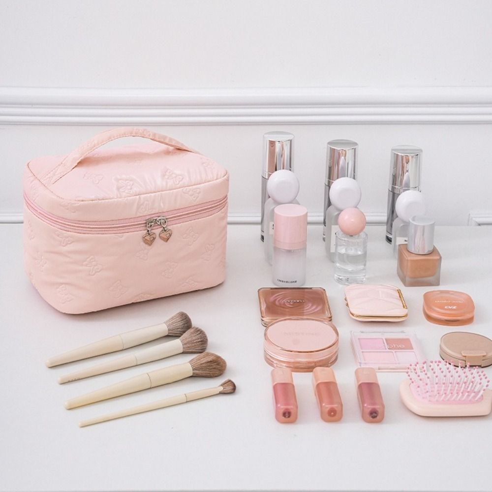 Square Women  Makeup Bag Waterproof Cosmetics  Storage Bag Portable Travel Washroom Bag  Bathroom