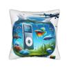 Frutiger Aero Square Pillow Case  Cushion Cover Creative Zippered Decorative Pillowcase for Home 18"x18"