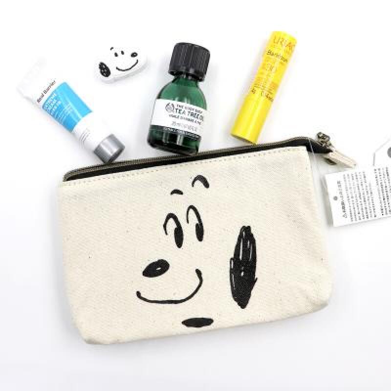 Snoopy Canvas Pouch Face