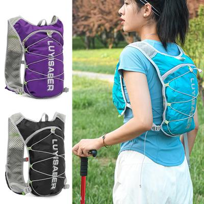 Hydration Vest Backpack Lightweight Insulated Pack Daypack Waterproof Reflective Nylon Sports Bag for Running Biking Camping Hiking