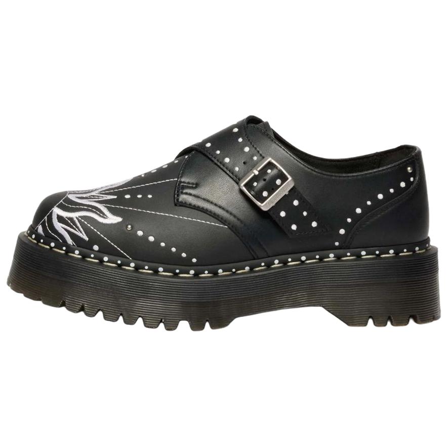 

Dr. Martens Monk Quad Solar Flare Leather Casual Shoes Unisex Shoes Black 41811001 39
