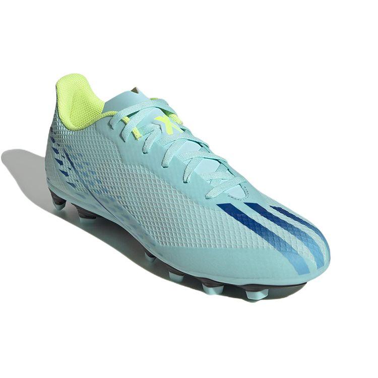 Adidas X Speedportal .4 Round Toe Lace-Up FG (Rubber Long Stud) Slip-Resistant Durable Lightweight Soccer Shoes Unisex Soccer Shoes Blue GW8492