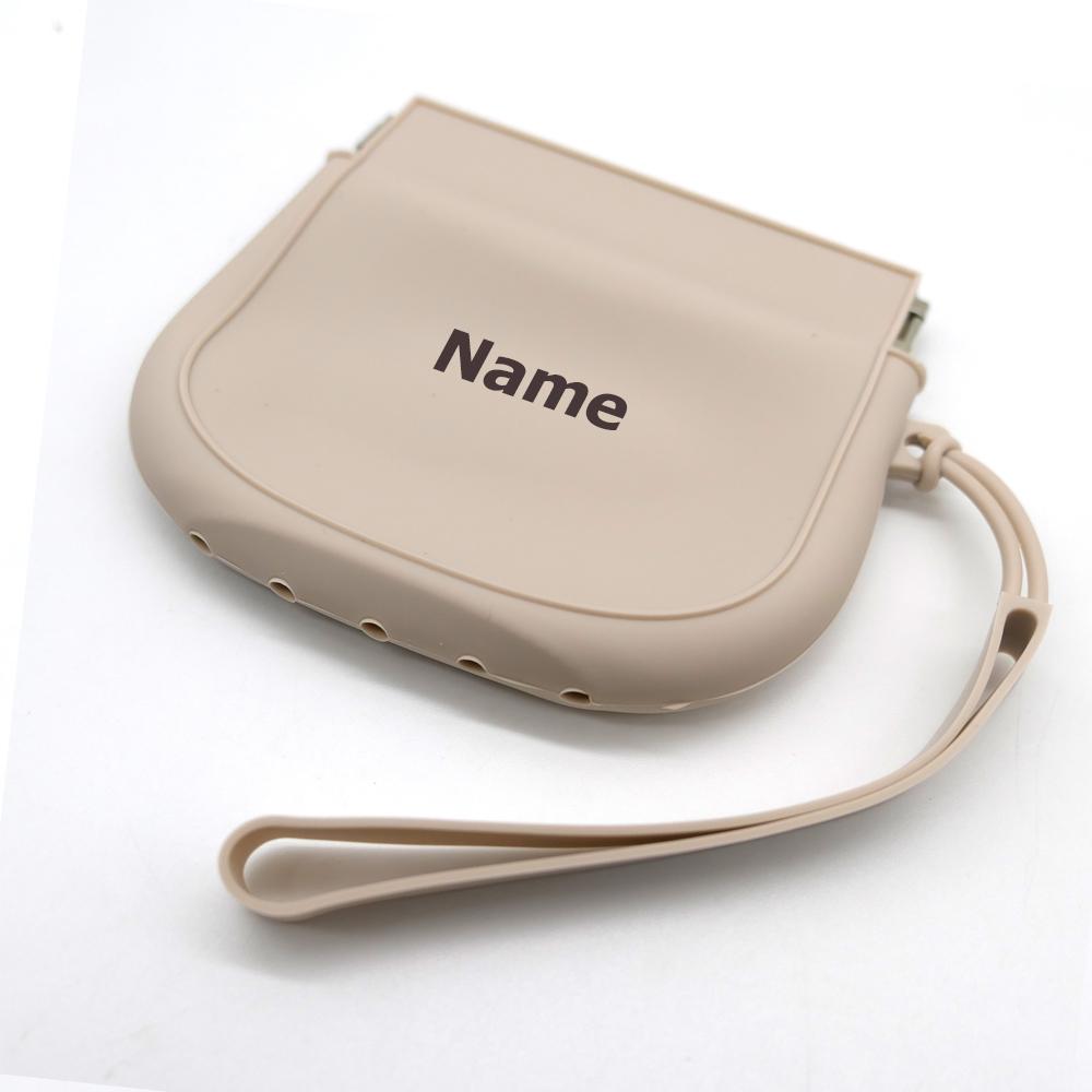 Non-Toxic Free Name Printing Surprise Gift Baby Storage Box Pacifier Case Silicone Bag More Thoughtful And Unique