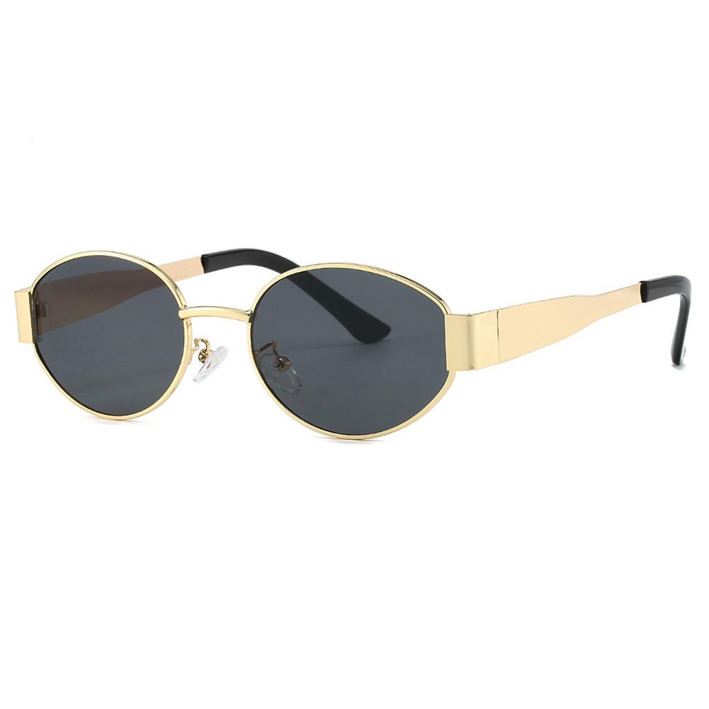 Luxury Metal Brand Sunglasses for Men and Women Unisex Designer Fashion Sun Glasses Oval Unisex Stylish Eyewear Shades