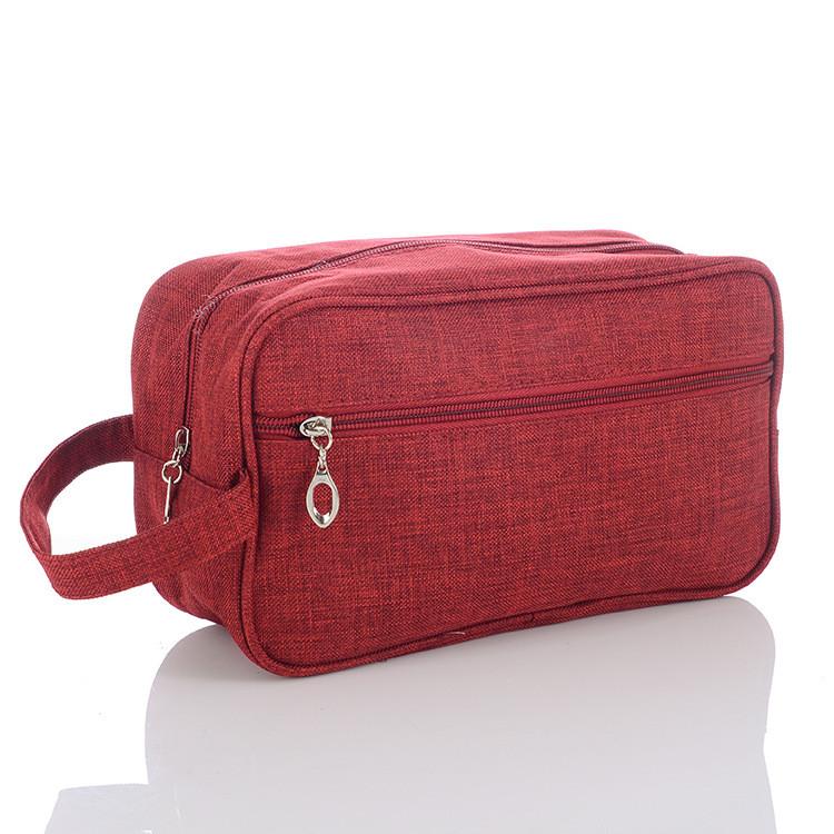 Mens Travel Cosmetic Bag With Sealed Nylon Material For Outdoor And Bathroom Storage