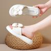 Blomst tykksålede sommerslippers dame nye sklisikre myksålede damesko