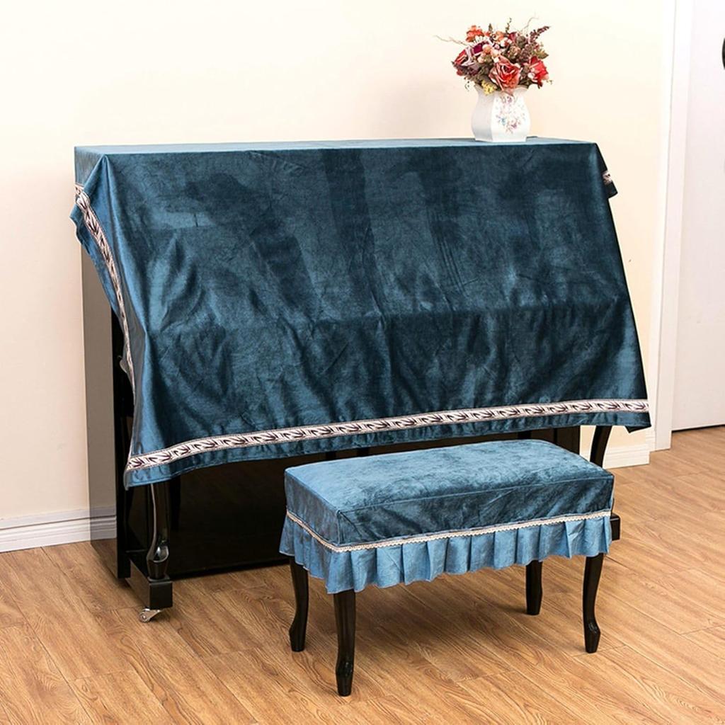 MoriNote Piano Half Upright Piano Hanger Cover Cover, Cover, Top, Dustproof, High-Quality, Thick, Stylish, Cute, Elegant, (Piano Only, Gray)
