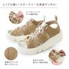RE253 Thick With Back Cord Easy to Walk Easy to Made in cm 3E [Regetta] Sandals, Sole, Lightweight, Sporty, Belt, Stopper, Women's, in, Wear,