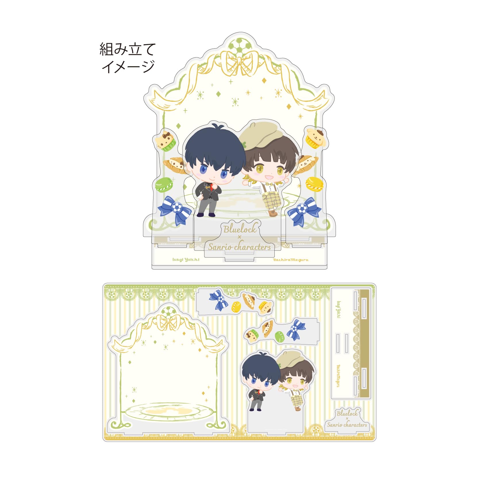 

Персонажи аниме Blue Rock x Sanrio 01 Киёсиичи и Хачираку Кай [Мини-иллюстрация персонажа] Премиальная акриловая диорама