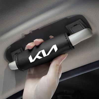 Leather Car Roof Armrest Pull Cover Handle Gloves Protector For RIO 3 K2 Sportege Picanto Optima K4 Soul Ceed Sorento Forte