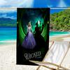 Ultra-Soft Beach Towel with Wicked Theme,Ideal for Pool - Camping, Diving - Perfect Travel Essential, Vibrant Beach Towel.