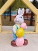 Easter Handcrafted Resin Figurines Colorful Spring Rabbit Decor for Home and Holiday Celebrations